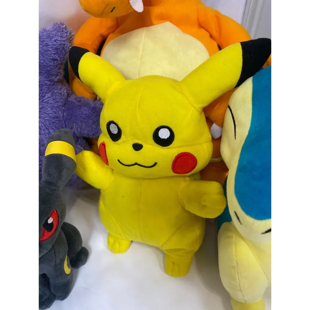 Pokémon Plushie Lot of 9 Bandai, Pokemon, Pikachu, Psyduck, etc